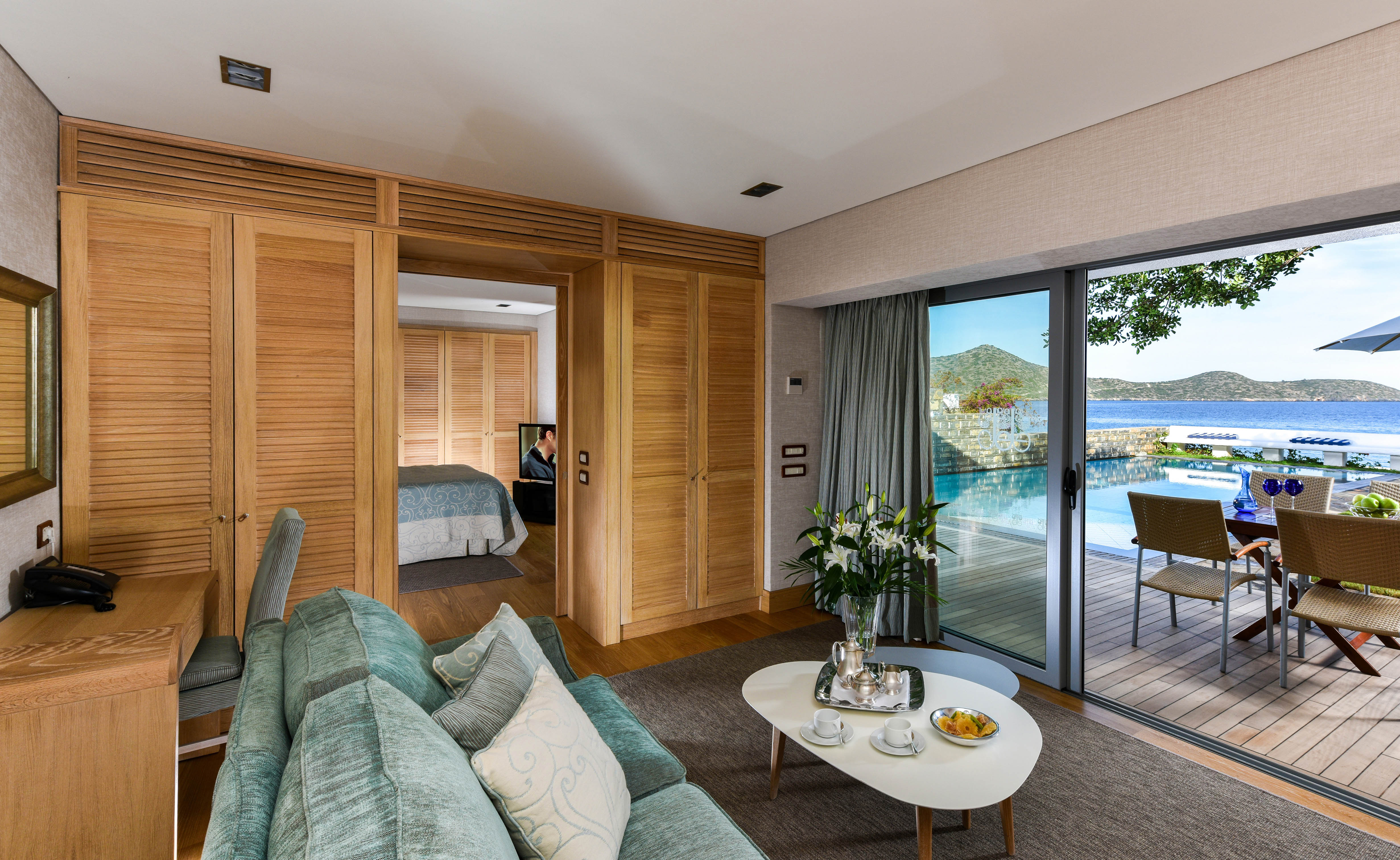 Hideaway Villa Sea View Private Heated Pool Bedroom